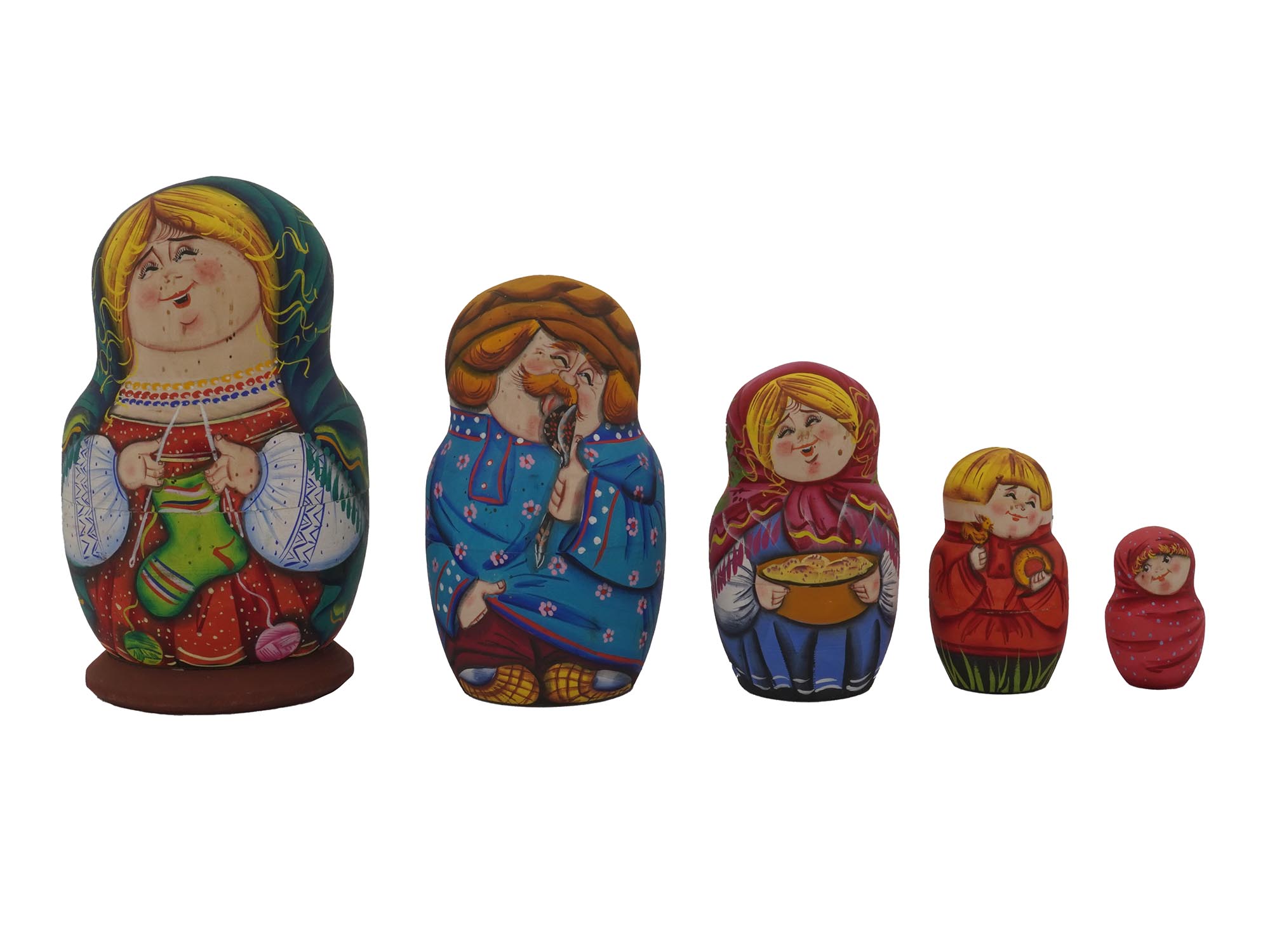 WOODEN BOXES, MATRYOSHKA DOLL AND DECOR, 17 PCS PIC-1